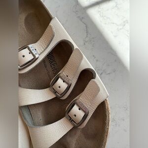 Birkenstock Florida Triple-Strap Sandal White 37